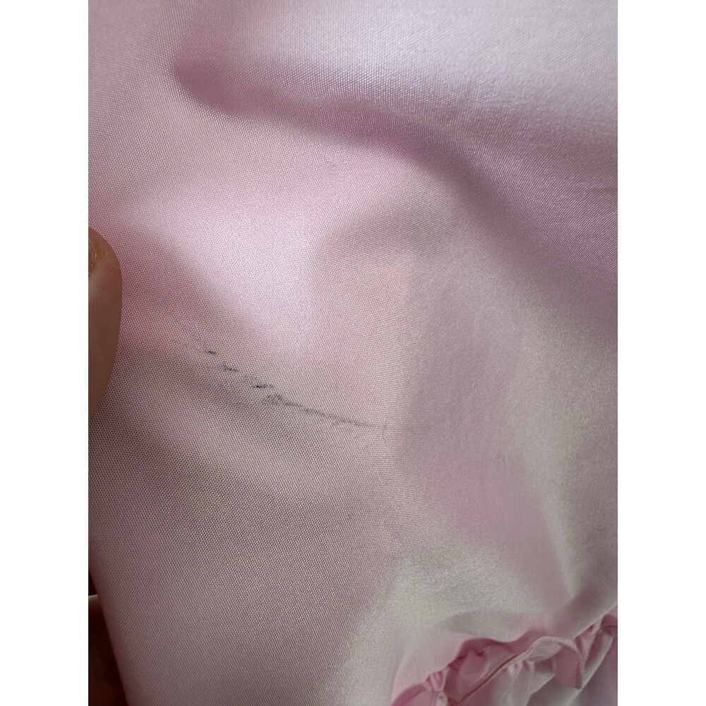 Vintage Pink 70s 80s Prom Party Dress Gown Princess Read! - Picture 9 of 16